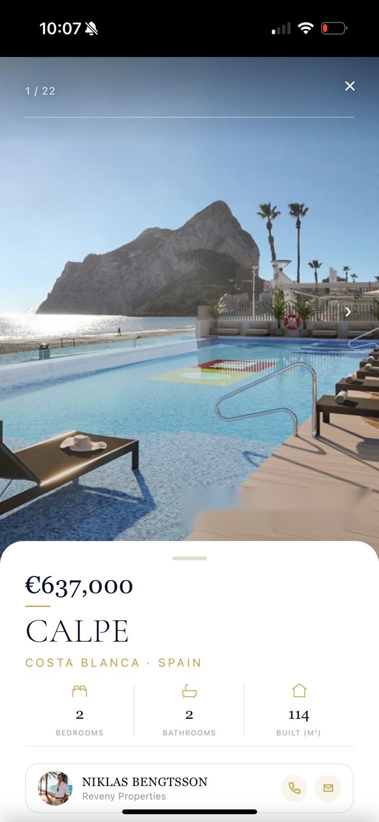 Same listing rebranded with the agent's own identity
